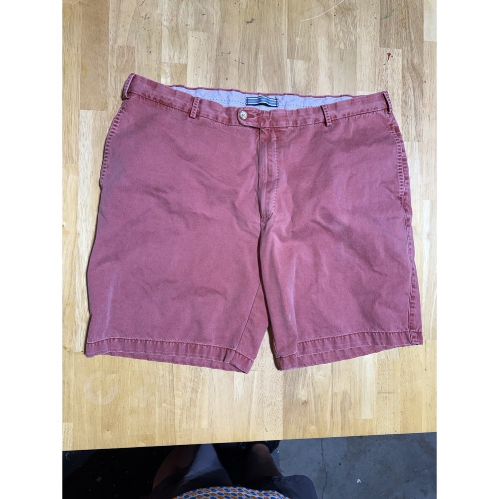 Peter Millar Mens 42 Red Salmon Cotton Chino Golf Shorts 9" Inseam